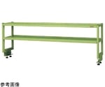作業台用簡易架台（2段仕様）900×300×450mm グリーン　KT-092K