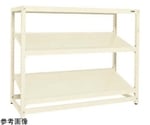 RKラック傾斜棚タイプ（単体/H1200/3段）1500×450×1200mm アイボリー　RKN-5423SI