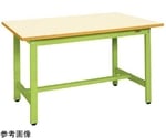 軽量作業台KSタイプ 1500×900×740mm グリーン　KS-159PIG