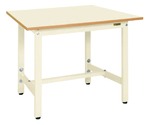 軽量高さ調整作業台TKSタイプ 900×750×740～940mm アイボリー　TKS-097PI