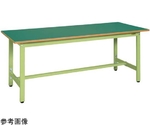 軽量高さ調整作業台TKSタイプ 1500×600×740～940mm サカエグリーン　TKS-156F