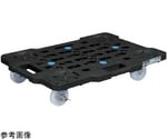 サカエメッシュキャリー（ストッパー付）520×390×118mm（ナイロン車 4輪自在（ストッパー付2輪））ブラック　SCR-M400NBKS
