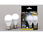 LED電球 E17 広配光2P 昼光色 60形（760lm）　LDA7D-G-E17-6T62P