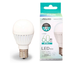 LED電球 E17 広配光 昼白色 60形（760lm）　LDA6N-G-E17-6T6-E