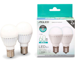 LED電球 E17 広配光2P 昼白色 60形（760lm）　LDA6N-G-E17-6T6-E2P