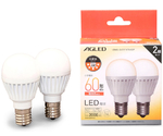 LED電球 E17 広配光2P 電球色 60形（760lm）　LDA6L-G-E17-6T6-E2P
