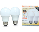 LED電球 E26 広配光タイプ 2個セット 電球色 40形相当（485lm）　LDA5L-G-4T6-E2P