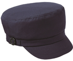 マスク掛けボタン付き帽子 ネイビー　SHAU-2101-K3