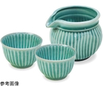 SOGI ぐいのみ徳利 3点セット 緑　#79724
