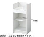 木製レジ台用中間棚（ホワイト）W45cm用　61-798-30-1