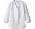 調理衣 兼用 長袖 白 袖ネット V首 SS　1-951 SS