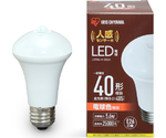 LED電球 人感センサー付 電球色 40形相当（485lm）　LDR6L-H-SE25