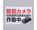 150x220mm 防犯用ｽﾃｯｶｰ(防犯ｶﾒﾗ/2枚)　EA983TS-46