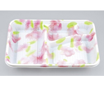 プラスチック製 簡易食品容器  255×170×33mm Z-255 蘭セット 100枚×6袋　01010025500390101
