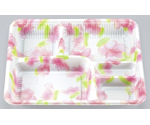 プラスチック製 簡易食品容器  265×216×33mm Z-258 蘭セット 20枚×20袋　01010025800390101