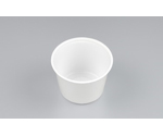 プラスチック製 簡易食品容器  φ95×66mm UFカップ95-270 ホワイト本体 100枚×20袋　01280095270300000