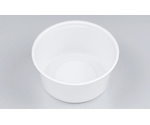 プラスチック製 簡易食品容器  φ115×55mm UFカップ115-360 ホワイト本体 100枚×10袋　01280115360300000