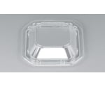 プラスチック製 簡易食品容器  100×100×18mm BF-10 嵌合蓋 50枚×48袋　01400001000000030