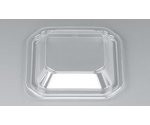 プラスチック製 簡易食品容器  110×110×18mm BF-11 嵌合蓋 50枚×32袋　01400001100000030