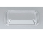 プラスチック製 簡易食品容器  176×110×18mm BF-13 嵌合蓋 50枚×24袋　01400001300000030