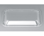 プラスチック製 簡易食品容器  200×128×18mm BF-14 嵌合蓋 50枚×16袋　01400001400000030