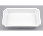 プラスチック製 簡易食品容器  200×128×30mm BF-14 ホワイト本体 50枚×16袋　01400001400300000