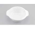 プラスチック製 簡易食品容器  150×130×45mm BF-384 ホワイト本体 50枚×24袋　01400038400300000
