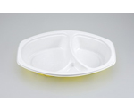 プラスチック製 簡易食品容器  247×152×45mm BFカレー内6 カントリー本体 50枚×12袋　01413000600060500