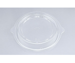 プラスチック製 簡易食品容器  φ203×14mm VK-820 内嵌合蓋 穴明 50枚×8袋　02020082000000044