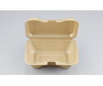 プラスチック製 簡易食品容器  186×136×46mm TN-610 キャメル 50枚×8袋　03500061000070100