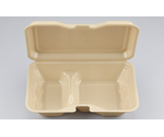 プラスチック製 簡易食品容器  237×158×46mm TN-612-2 キャメル 50枚×4袋　03500061202070100