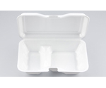 プラスチック製 簡易食品容器  237×158×46mm TN-612-2 無地 50枚×4袋　03500061202330000
