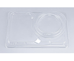 プラスチック製 簡易食品容器  261×188×7mm CBFNランチ12 嵌合蓋 50枚×8袋　07103001200000030