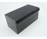 重箱 黒漆 貼箱 180-100 二段 10セット×4パック入　654710