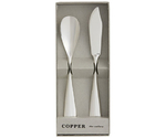 COPPER the cutlery アイスクリームスプーン＆バターナイフ ペアセット シルバー　CIB-2SVmi