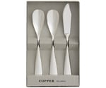 COPPER the cutlery アイスクリームスプーン×2本＆バターナイフ×1 3pcセット シルバー　CIB-3SVmi