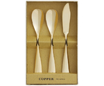 COPPER the cutlery アイスクリームスプーン×2本＆バターナイフ×1 3pcセット ゴールド　CIB-3GDmi