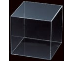 61-7225-99 アクリル4面ボックス 透明 10cm角 61-810-23-1 【AXEL