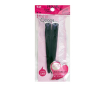 HG ヘアークリップゴム付L2P黒 1セット（2個入）　#000HA3037