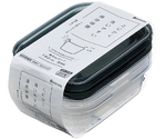 楽ちん 角型140ml3Pクリアーブラック 1セット（3個入）　#1833
