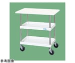 CSパールワゴン（抗菌/サイレントエラストマー/天板付）750・760mm ホワイト　CSP-7572VSEW