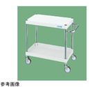 CSパールワゴン（軽量/抗菌/ナイロンウレタン/直進安定金具付）段数2 600・600mm　CSP-6062LYNUW