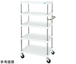 CSパールワゴン（中量/抗菌/ナイロンウレタン/直進安定金具付）段数5 750・1500mm　CSP-75155YNUW