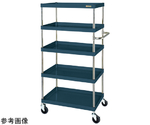 CSパールワゴン（中量/ナイロンウレタン/H1500/5段/直進安定金具付）750mm ダークグレー　CSP-75155YNUD