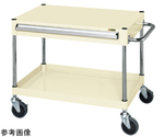CSパールワゴン（サイレントエラストマー/上段引出し/天板フラット型）750・600mm アイボリー　CSP-7561ASEI