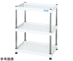 CSパールワゴン（固定/H770/3段）600×400×770mm パールホワイト　CSPN-6073W
