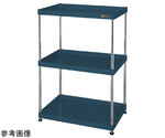 CSパールワゴン（固定/H1200/3段）750×500×1200mm ダークグレー　CSPN-75123D