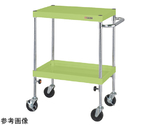 CSパールワゴン（高さ調整/ゴム/H725～975）750×500×725～975mm グリーン　TCSP-7572