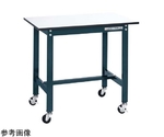 軽量作業台（SEL/ポリエステル天板/キャスター付/直進安定金具無）900×750×810mm　SEL-0975PUR