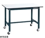 軽量作業台（SEL/ポリエステル天板/キャスター付/直進安定金具無）1200×600×810mm　SEL-1260PUR
